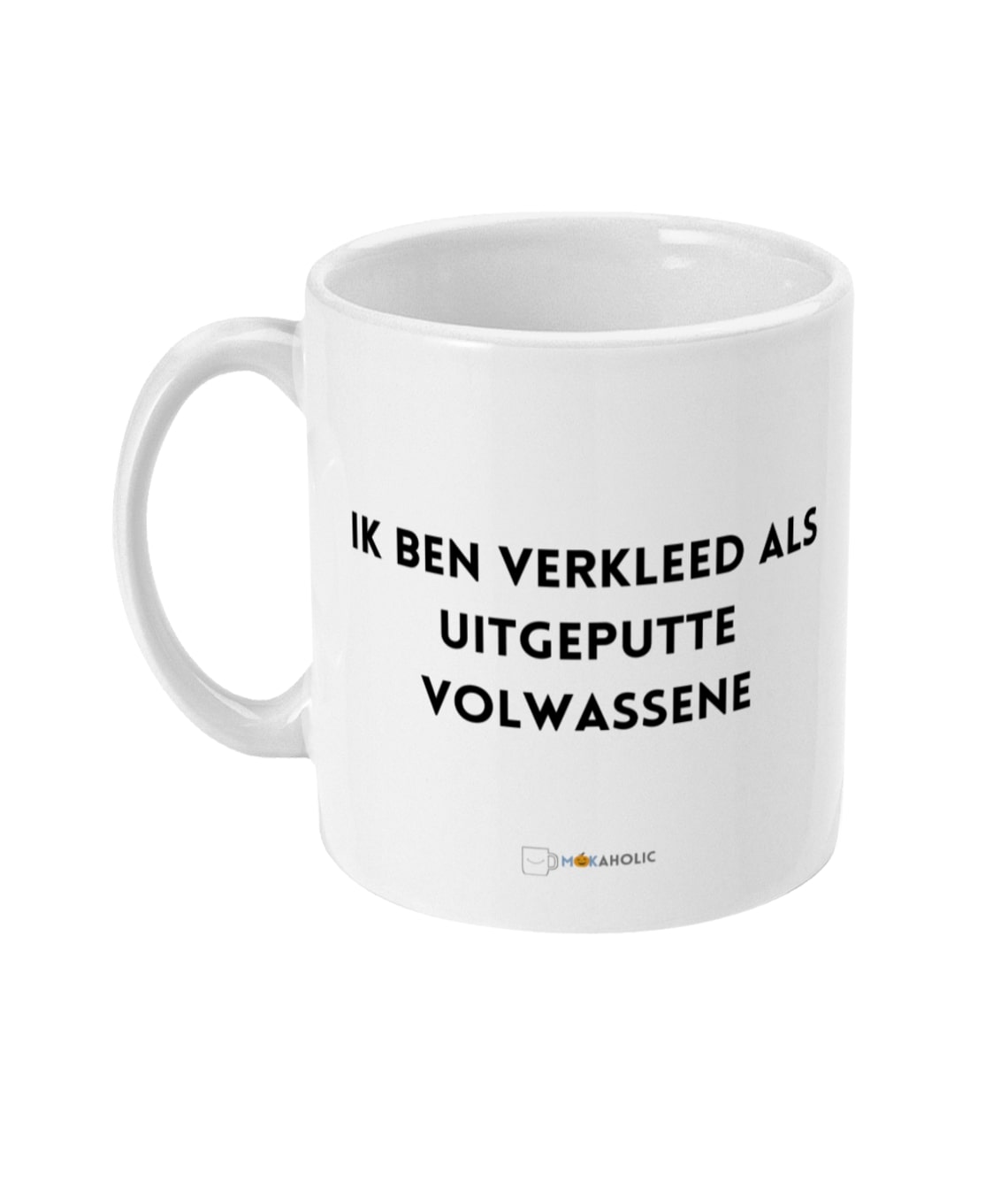 Ik ben verkleed als uitgeputte volwassene