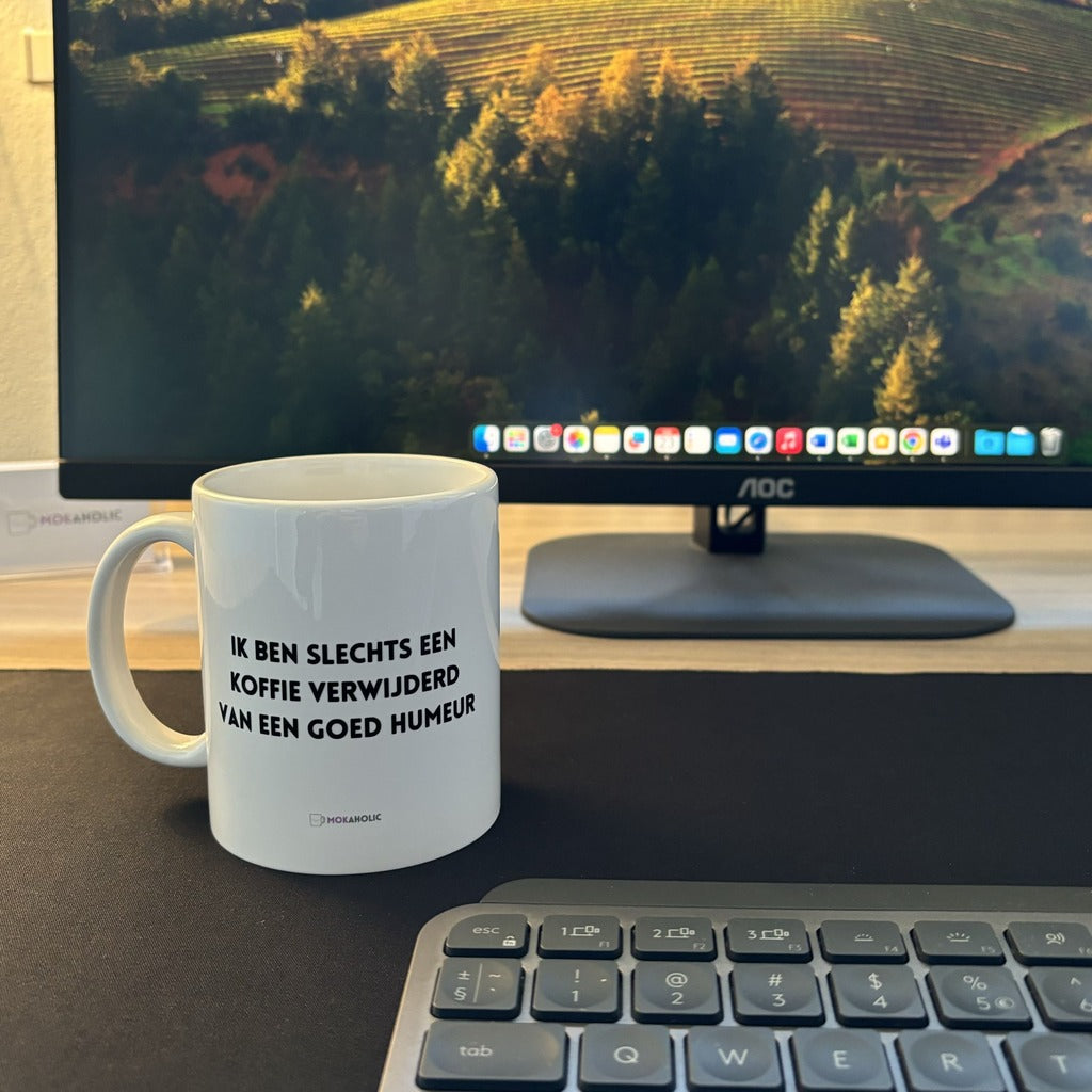 Mir fehlt nur noch ein Kaffee bis zur guten Laune